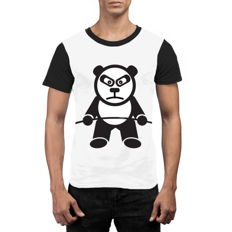 Cute Panda Bear Weightlifting  Deadlift Graphic T-shirt | Artistshot