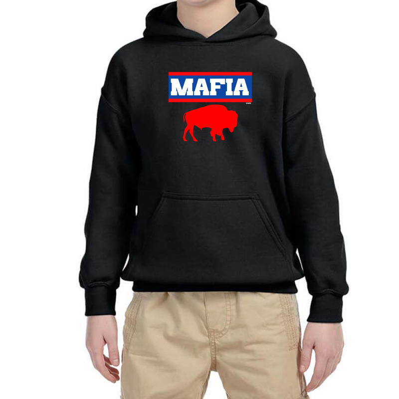 Buffalo Mafia Retro Throwback Classic Vintage-21srn Youth Hoodie by Crews Micki | Artistshot