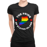 Vintage The Pride Of Staten Island New York  Gay Pride Tee Ladies Fitted T-shirt | Artistshot