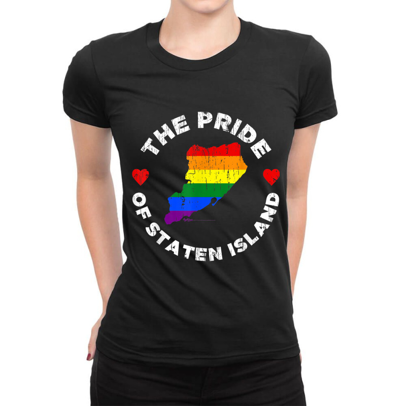 Vintage The Pride Of Staten Island New York  Gay Pride Tee Ladies Fitted T-Shirt by ANDREWAVIS | Artistshot