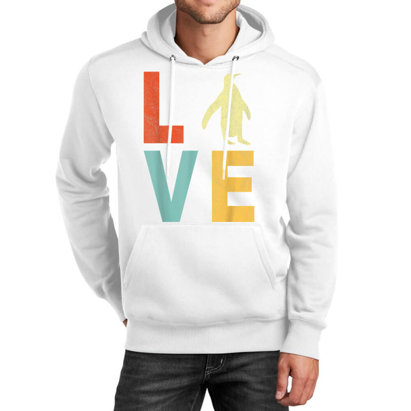 Love Penguin Lover Funny Penguin Quote Retro T Shirt Unisex Hoodie | Artistshot