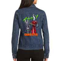 Beerus & Whis In Gangster Styles Ladies Denim Jacket | Artistshot