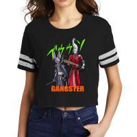 Beerus & Whis In Gangster Styles Scorecard Crop Tee | Artistshot