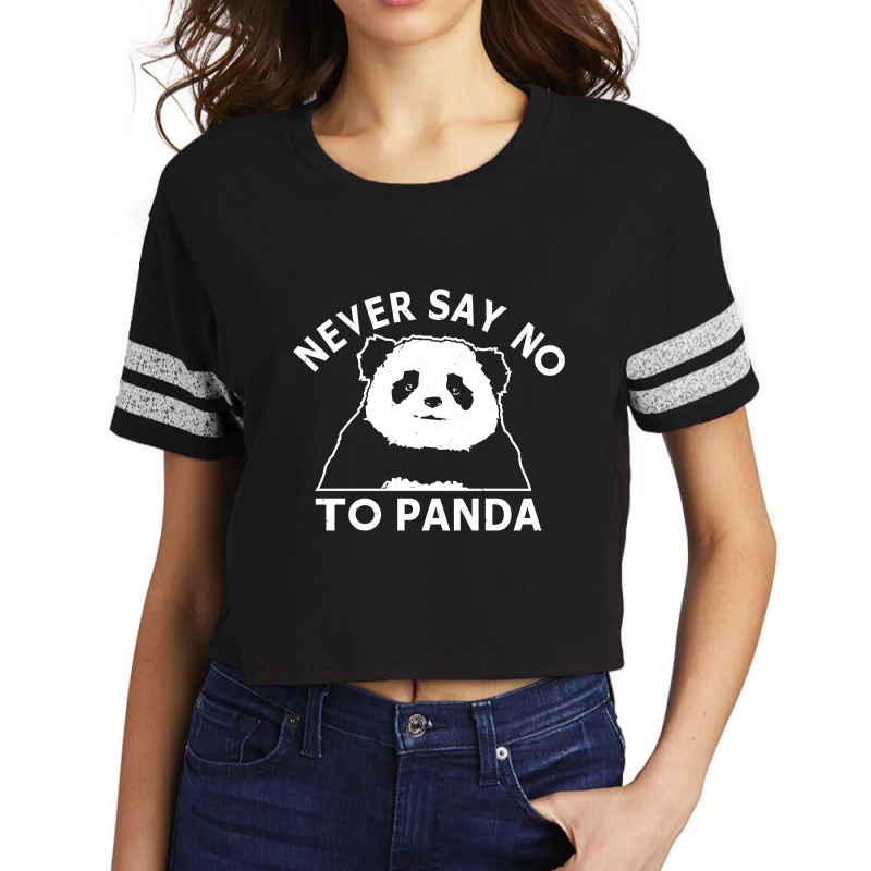 Never Say No To Panda Scorecard Crop Tee by Min08 | Artistshot