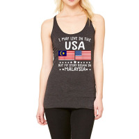 Malaysian Roots Shirt Half American Flag Malaysiaflag Tee T Shirt Racerback Tank | Artistshot