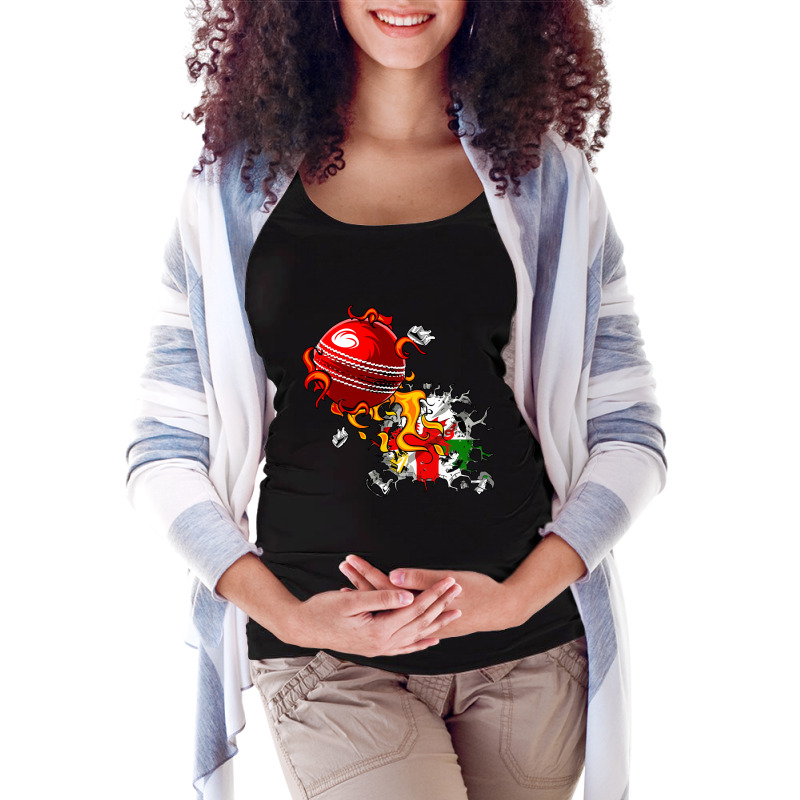 England And Wales Cricket Maternity Scoop Neck T-shirt by Brink Beaulah | Artistshot