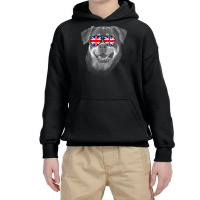 Rottweiler T  Shirt Rottweiler United Kingdom Flag Sunglass T  Shirt Youth Hoodie | Artistshot