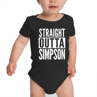 Simpson Straight Outta College University Alumni Baby Bodysuit | Artistshot