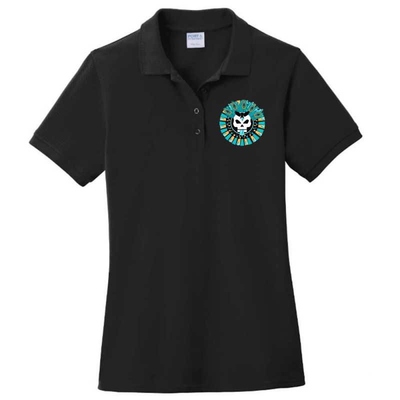 Death Disk Revived Ladies Polo Shirt by Mary Hatton | Artistshot