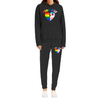 Proud Ally Lgbt Rainbow Heart Tee  Gay Pride Month Hoodie & Jogger Set | Artistshot