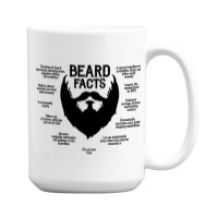 Beard Facts (black) 15 Oz Coffee Mug | Artistshot