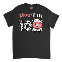 Moo I'm 10 Barnyard Farm Cow 10th Birthday 10 Year Old Bday T Shirt Classic T-shirt | Artistshot