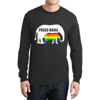 Proud Lgbt Mama Rainbow Elephant   Gay Pride Mom Long Sleeve Shirts | Artistshot