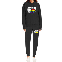 Proud Lgbt Mama Rainbow Elephant   Gay Pride Mom Hoodie & Jogger Set | Artistshot