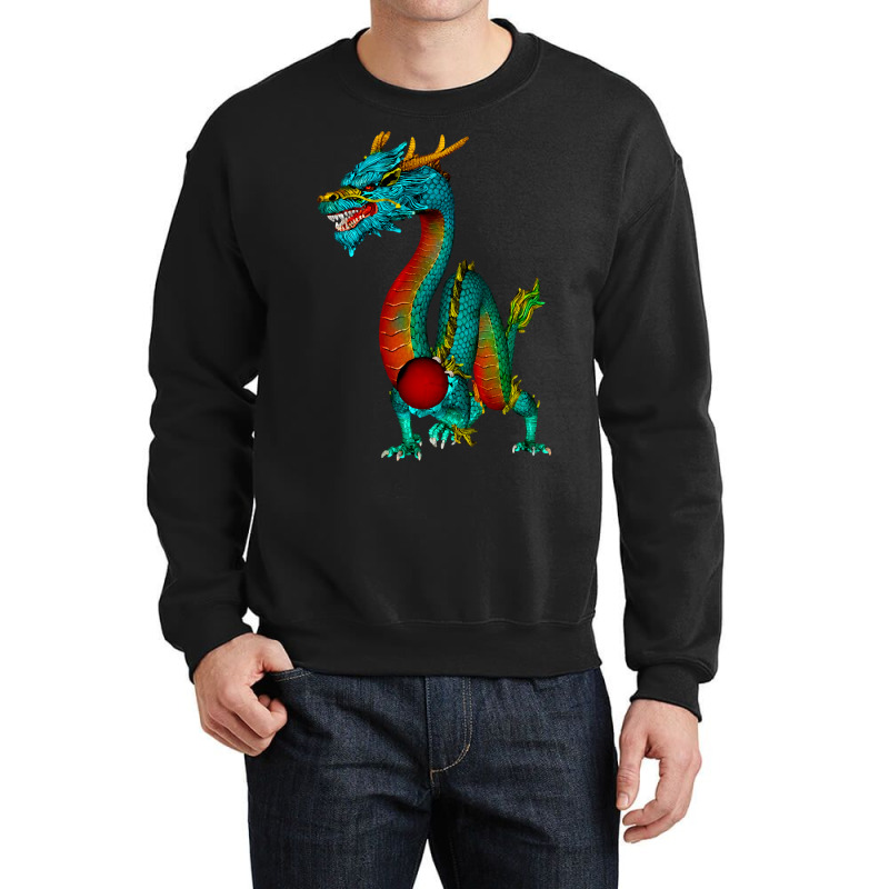 Colorful Chinese Dragon-bzxqh Crewneck Sweatshirt | Artistshot