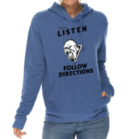 Does Not Listen Or Follow Directions Angry Monkey Lightweight Hoodie | Artistshot