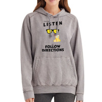 Does Not Listen Or Follow Directions Glasses Lemonade Vintage Hoodie | Artistshot