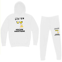 Does Not Listen Or Follow Directions Glasses Lemonade Hoodie & Jogger Set | Artistshot