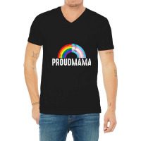 Proudmama Rainbow Lgbt V-neck Tee | Artistshot