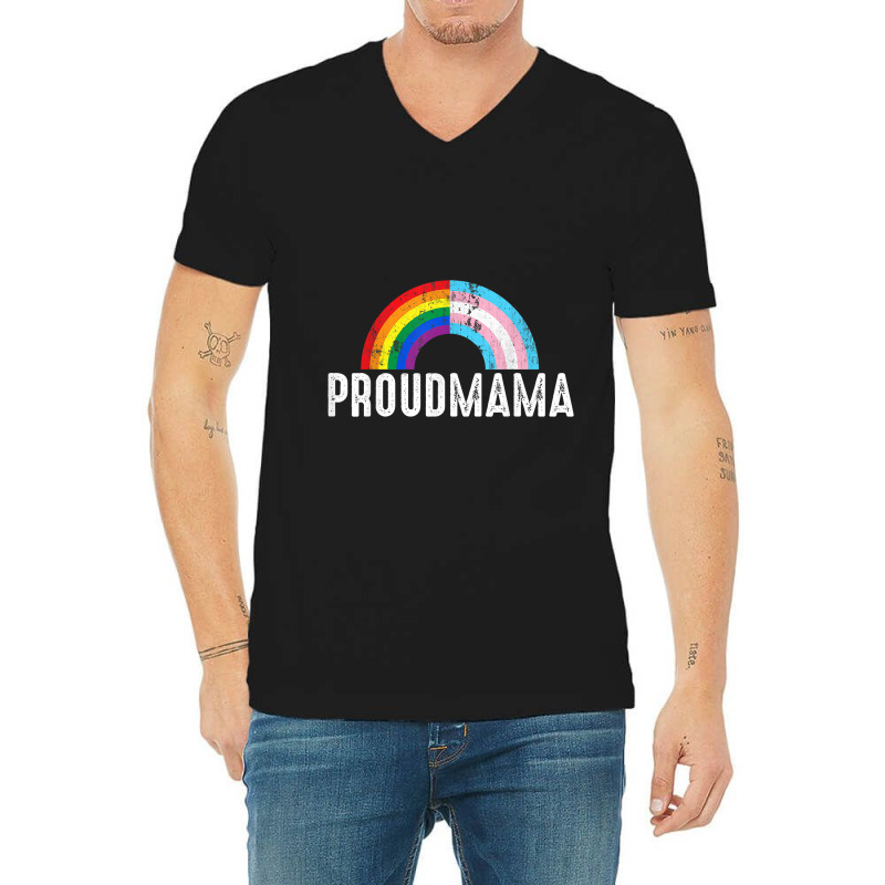 Proudmama Rainbow Lgbt V-neck Tee | Artistshot