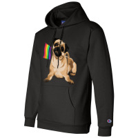 Pug Dog Rainbow Flag Lgbt T Shirt Gay Pride Champion Hoodie | Artistshot