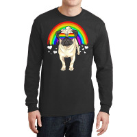 Pug Dog With Rainbow Sunglasses Gay Pride Lgbt  Gifts Long Sleeve Shirts | Artistshot