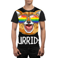 Purride Cat Gay Pride Lgbt Rainbow Flag T Shirt Sunglasses Graphic T-shirt | Artistshot