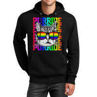 Purride Shirt Funny Cat Gay Pride Lgbtq Rainbow Flag Gift Unisex Hoodie | Artistshot