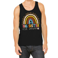 Promoted To Big Sister Est 2023   Rainbow Expectant Sis T Shirt Tank Top | Artistshot