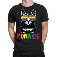 Purride  Lgbt Gay Pride Cat Lover Kitty T-shirt | Artistshot