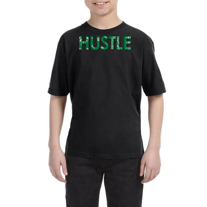 Calidesign Green Bandana Print Hustle Youth Tee | Artistshot