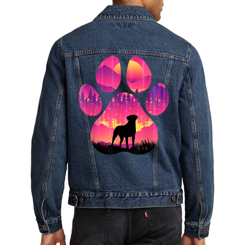 Valley Bulldog Paw Mom Dad Dog Lover Women Men T Shirt Men Denim Jacket | Artistshot