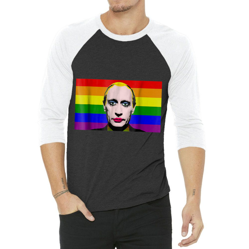 Putin Gay Clown Meme 3/4 Sleeve Shirt | Artistshot