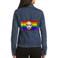 Putin Gay Clown Meme Ladies Denim Jacket | Artistshot