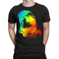 Quaker Parrot Colorful Rainbow Retro T-shirt | Artistshot