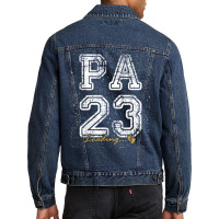 Vintage Pa Est 2023 Loading Funny New Pa T Shirt Men Denim Jacket | Artistshot