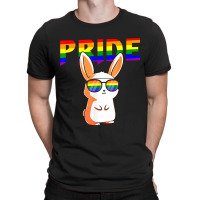 Rabbit Rainbow Flag Sunglasses Gay Pride Lgbt  Gifts T-shirt | Artistshot