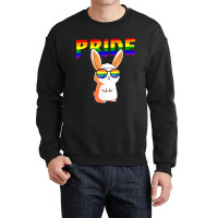 Rabbit Rainbow Flag Sunglasses Gay Pride Lgbt  Gifts Crewneck Sweatshirt | Artistshot