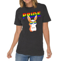 Rabbit Rainbow Flag Sunglasses Gay Pride Lgbt  Gifts Vintage T-shirt | Artistshot