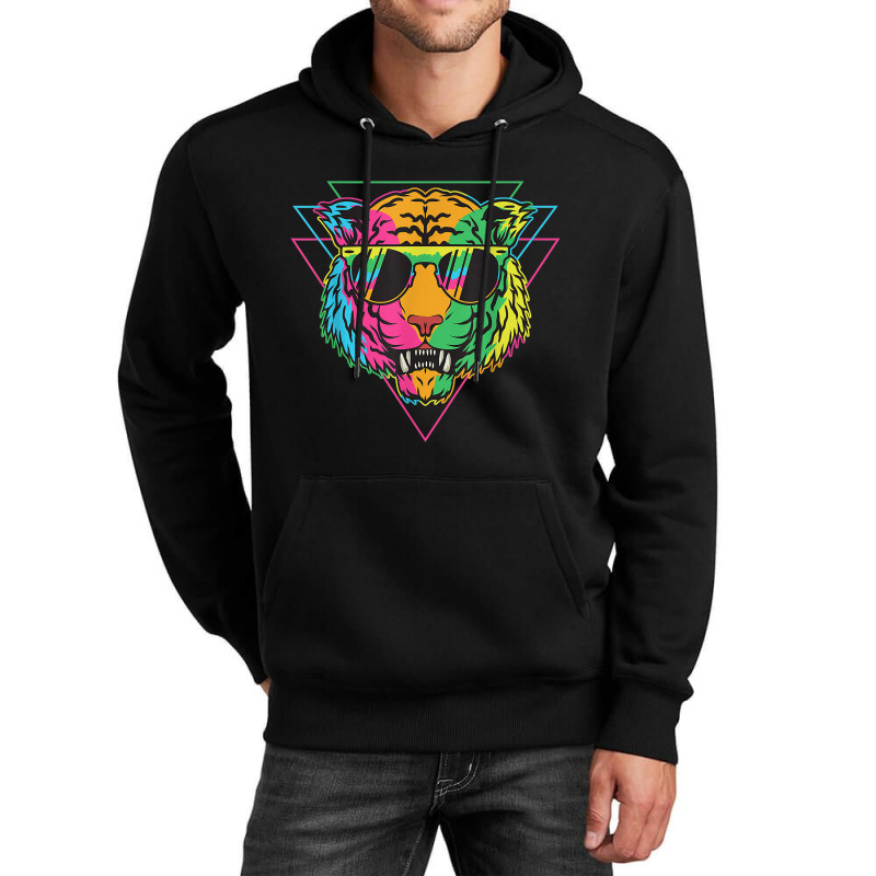 Radical Vintage Styled Rainbow Tiger Men Women 001 Unisex Hoodie | Artistshot