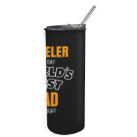 Yodeler By Day Worlds Best Dad By Night Father's Day Gift Skinny Tumbler | Artistshot