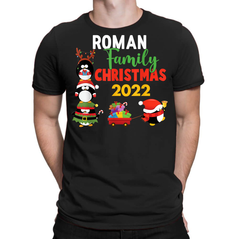 Roman Family Name Gift   Roman Family Christmas T Shirt T-shirt | Artistshot