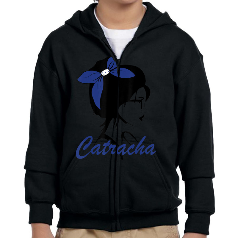 Catracha Girl Honduran Mujer Hondure??a Flag Youth Zipper Hoodie by Min05 | Artistshot