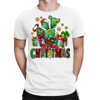 Western Christmas Cactus Leopard Merry Christmas T Shirt T-shirt | Artistshot