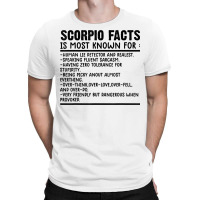 Scorpio Facts Shirt Funny Scorpio Birthday Zodiac Humor T Shirt T-shirt | Artistshot