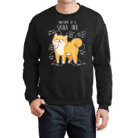 Shiba Inu Dog Anatomy, Funny Pet Red Shibe Mom Cute Doge Dad T Shirt Crewneck Sweatshirt | Artistshot