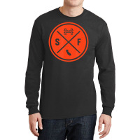 Classic San Francisco Sf Circle Patch Orange Long Sleeve Shirts | Artistshot