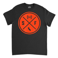 Classic San Francisco Sf Circle Patch Orange Classic T-shirt | Artistshot