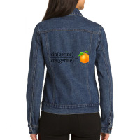 Tan(gerine) Math Ladies Denim Jacket | Artistshot