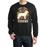 Siberian Husky Vintage Classic Retro Dog Lover T Shirt Crewneck Sweatshirt | Artistshot